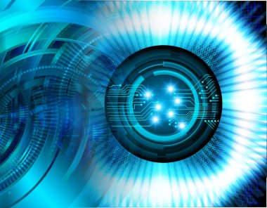 göz siber devre gelecekteki teknoloji konsepti