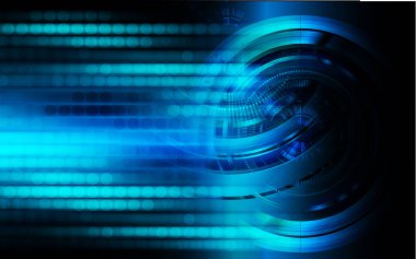 göz siber devre gelecekteki teknoloji konsepti