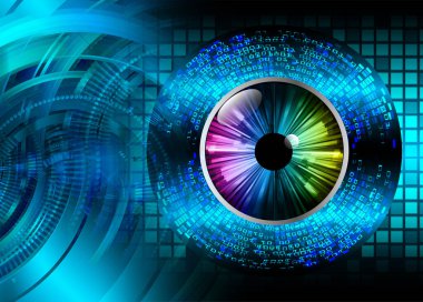 göz siber devre gelecekteki teknoloji konsepti