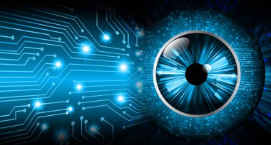 göz siber devre gelecekteki teknoloji konsepti