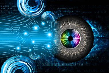 göz siber devre gelecekteki teknoloji konsepti
