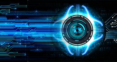 göz siber devre gelecekteki teknoloji konsepti