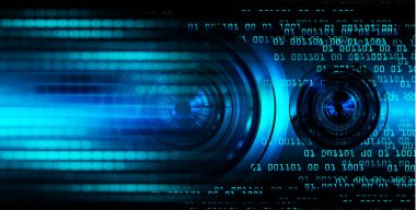 göz siber devre gelecekteki teknoloji konsepti