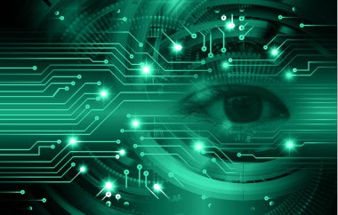 Devre kartlı soyut teknoloji arkaplanı