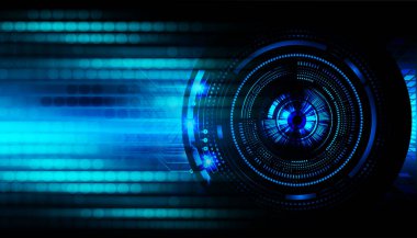 göz siber devre gelecekteki teknoloji konsepti