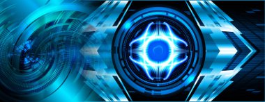 göz siber devre gelecekteki teknoloji konsepti
