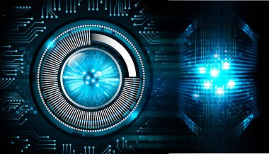 göz siber devre gelecekteki teknoloji konsepti