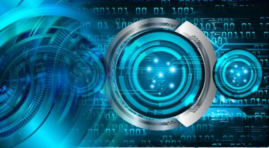 göz siber devre gelecekteki teknoloji konsepti