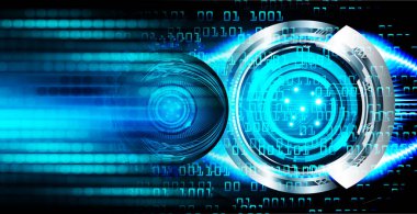 göz siber devre gelecekteki teknoloji konsepti