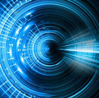 göz siber devre gelecekteki teknoloji konsepti