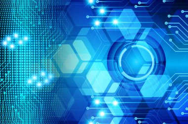 Siber devre gelecekteki teknoloji kavramı