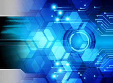 göz siber devre gelecekteki teknoloji konsepti