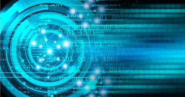 göz siber devre gelecekteki teknoloji konsepti