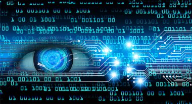 göz siber devre gelecekteki teknoloji konsepti