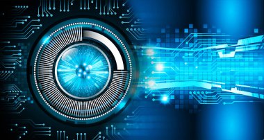 göz siber devre gelecekteki teknoloji konsepti