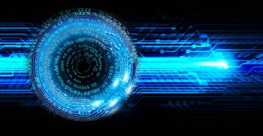 göz siber devre gelecekteki teknoloji konsepti