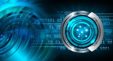 göz siber devre gelecekteki teknoloji konsepti