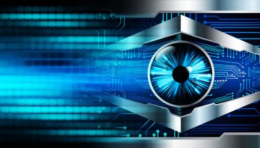 göz siber devre gelecekteki teknoloji konsepti