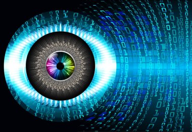 göz siber devre gelecekteki teknoloji konsepti
