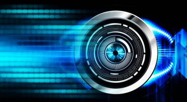 göz siber devre gelecekteki teknoloji konsepti