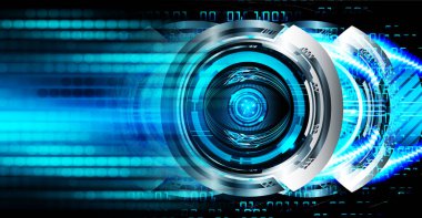 göz siber devre gelecekteki teknoloji konsepti