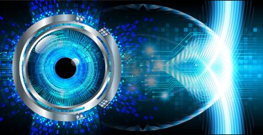göz siber devre gelecekteki teknoloji konsepti