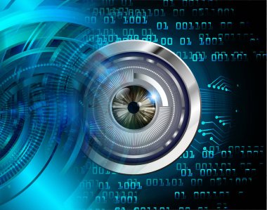 göz siber devre gelecekteki teknoloji konsepti