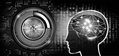 göz siber devre gelecekteki teknoloji konsepti