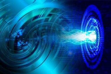 göz siber devre gelecekteki teknoloji konsepti