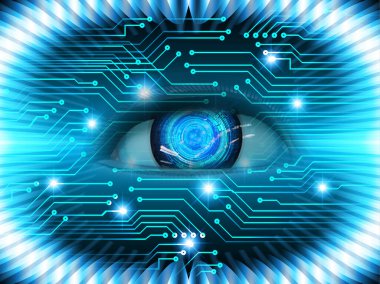 Siber devre gelecekteki teknoloji kavramı