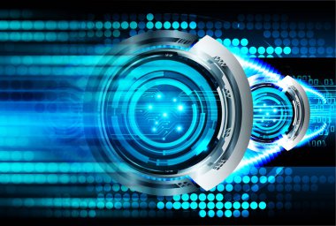 göz siber devre gelecekteki teknoloji konsepti