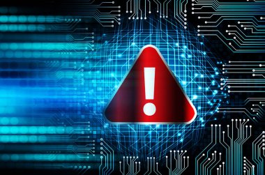 Ekranda veri koruması olan güvenlik sistemi kavramı