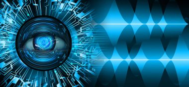 göz siber devre gelecekteki teknoloji konsepti