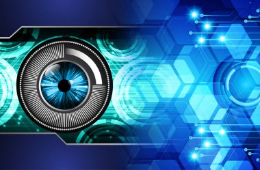 göz siber devre gelecekteki teknoloji konsepti