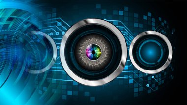 göz siber devre gelecekteki teknoloji konsepti