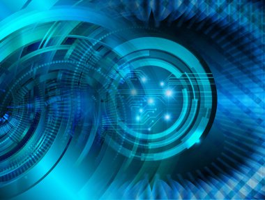 göz siber devre gelecekteki teknoloji konsepti