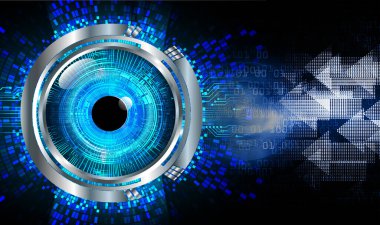 göz siber devre gelecekteki teknoloji konsepti