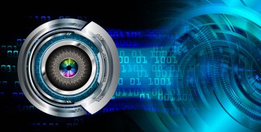 göz siber devre gelecekteki teknoloji konsepti