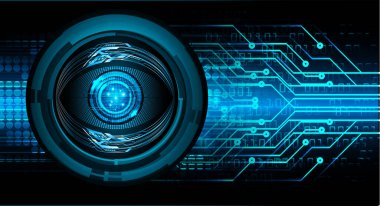 göz siber devre gelecekteki teknoloji konsepti