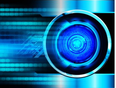 göz siber devre gelecekteki teknoloji konsepti