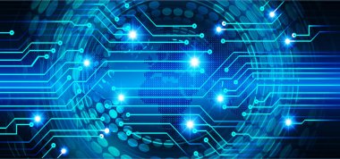 Siber devre gelecekteki teknoloji kavramı