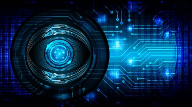 göz siber devre gelecekteki teknoloji konsepti