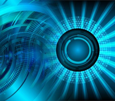 göz siber devre gelecekteki teknoloji konsepti