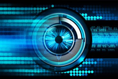 göz siber devre gelecekteki teknoloji konsepti