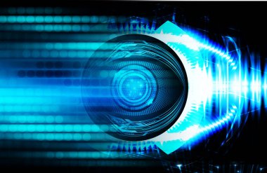 göz siber devre gelecekteki teknoloji konsepti