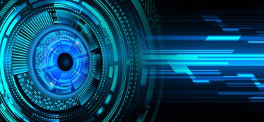 göz siber devre gelecekteki teknoloji konsepti