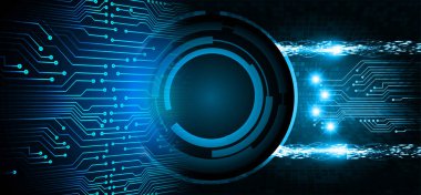 göz siber devre gelecekteki teknoloji konsepti