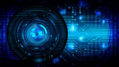 göz siber devre gelecekteki teknoloji konsepti