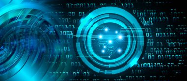 göz siber devre gelecekteki teknoloji konsepti