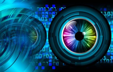 göz siber devre gelecekteki teknoloji konsepti